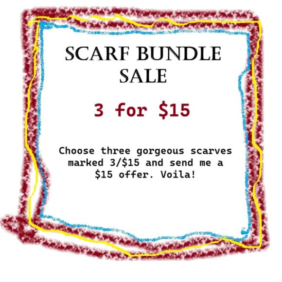 3/$15 Scarf Bundle Sale - Picture 1 of 1